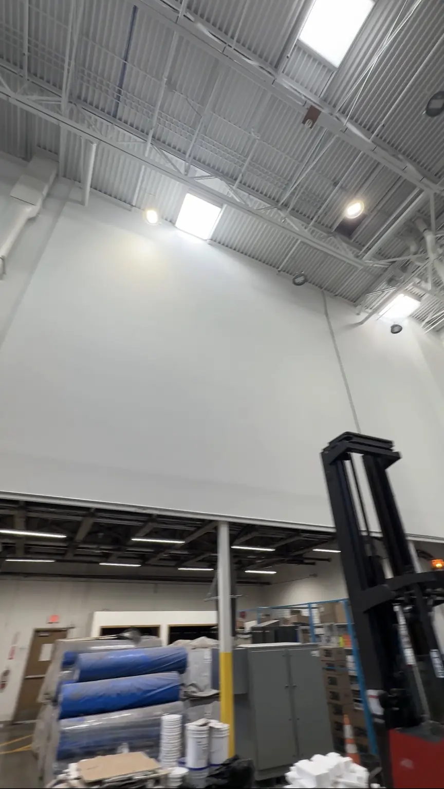 Finished commercial interior wall painting at the MAPEI project in Delta, BC