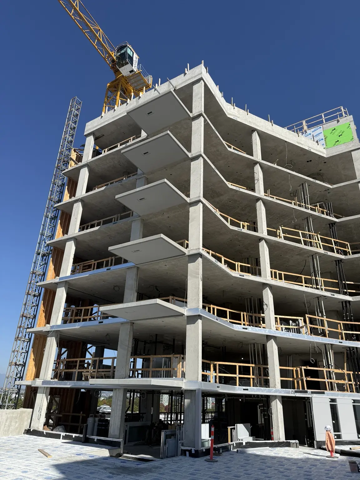 Concrete finishing and repair work at the Lansdowne project in Richmond, BC.